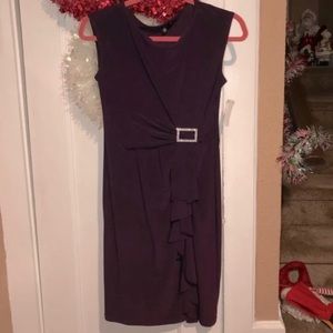 Dark Purple Dress with embellishment on front NWT!